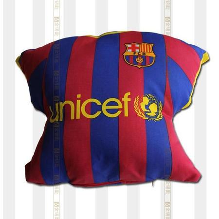 巴賽羅那隊主題汽車抱枕 金鑰匙汽車用品紅藍內飾系列