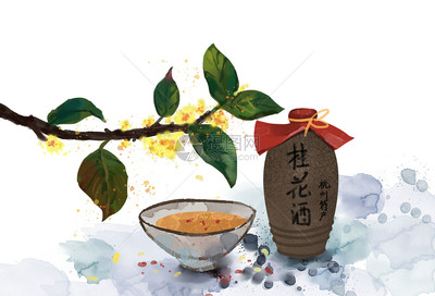 中秋佳節桂花酒圖片素材_免費下載_psd圖片格式_VRF高清圖片400377778_攝圖網